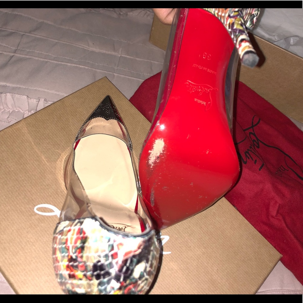Christian Louboutin Djalouzi PVC Python Shoe - Picture 5 of 5